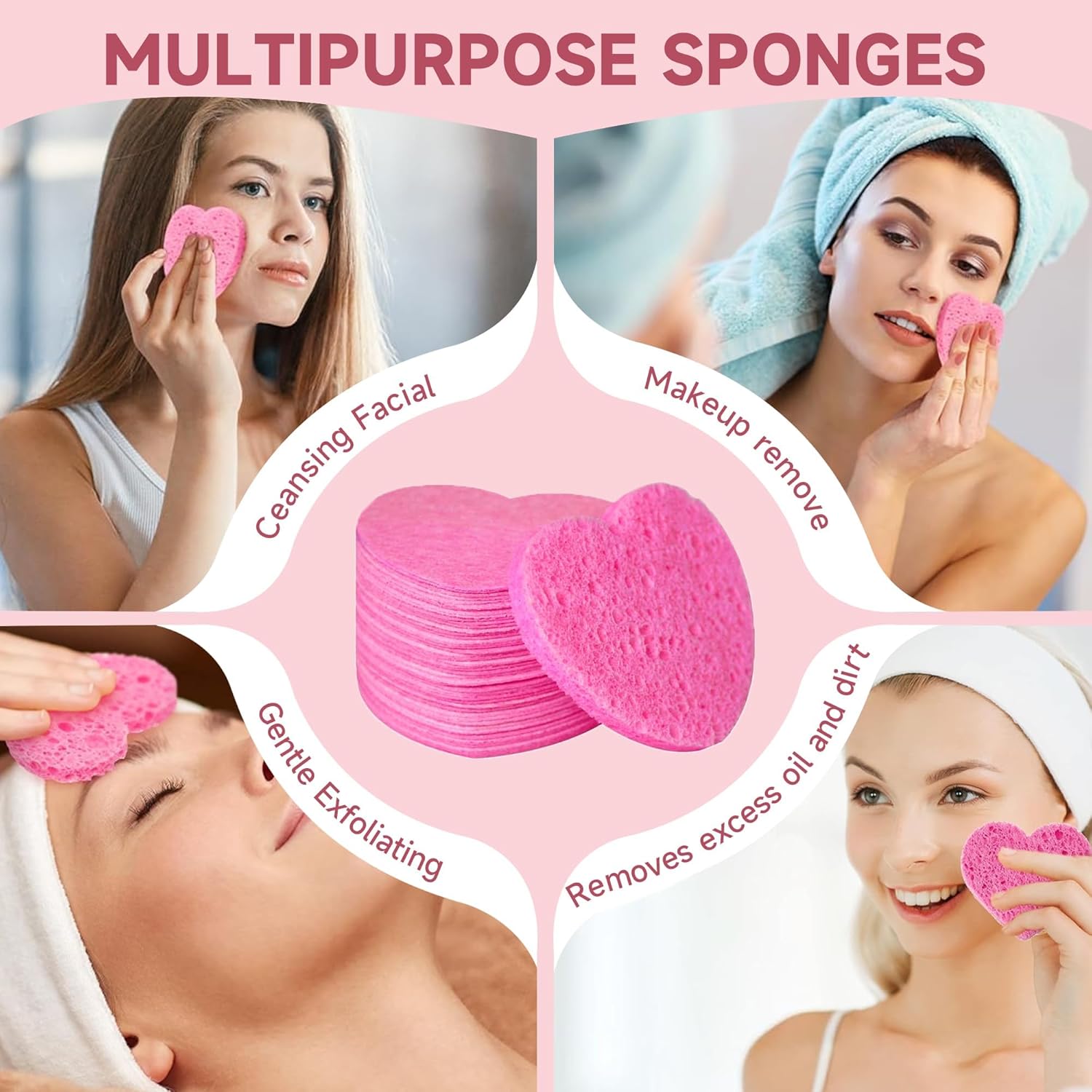 Eco-Friendly Heart Sponges